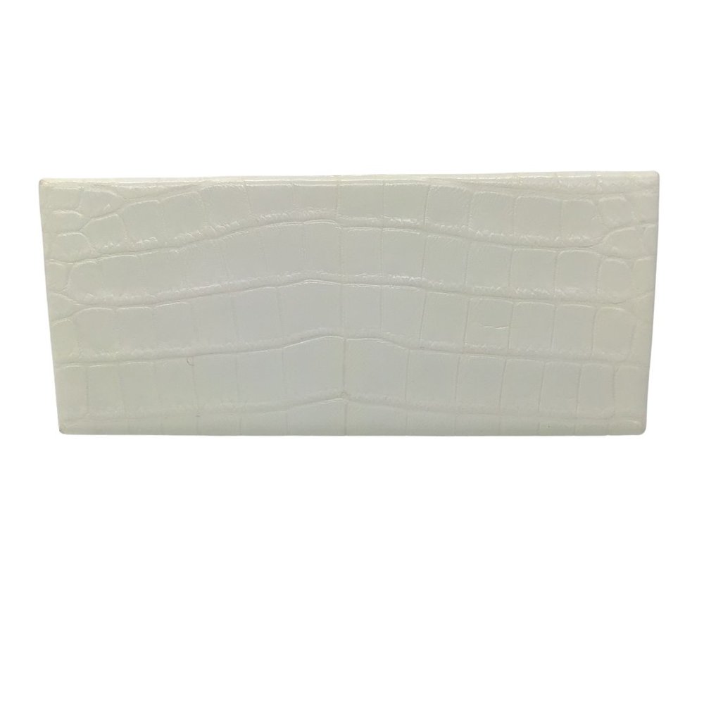 VBH LIGHT LIME GREEN CELADON ALLIGATOR SKIN LEATHER CLUTCH BAG